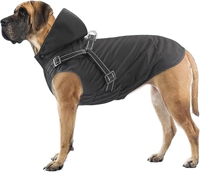 Mosucoirl Waterproof Reflective Dog Raincoat with Hood